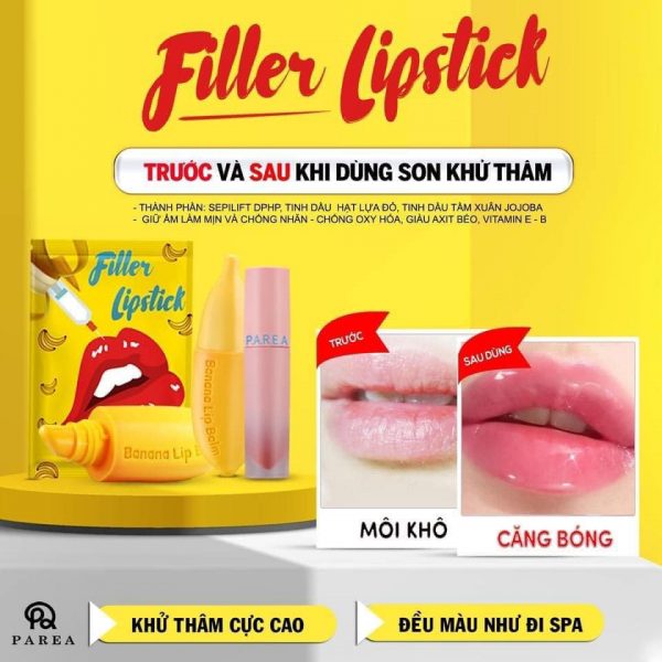 son chuối khử thâm filler lipstick